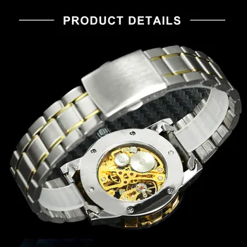 CÂȘTIGĂTORUL de Aur Ceasuri pentru Bărbați cuarț Ceas din Oțel Inoxidabil Curea Top de Lux, Marca T-CÂȘTIGĂTOR Ceas de mână Clasic 17 Culori