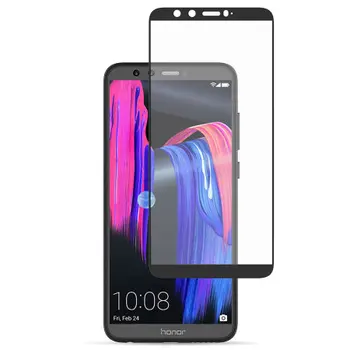 Călită de sticlă de protecție pentru Huawei Honor 9 Lite cu cadru negru plin de lipici