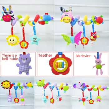 Cărucior de copil Agățat Jucării Leagănul Pătuț Decor 2020 NOU Copil Sunătoare Teether Fierbinte de Vânzare jucărie de Pluș umplute jucării pentru sugari