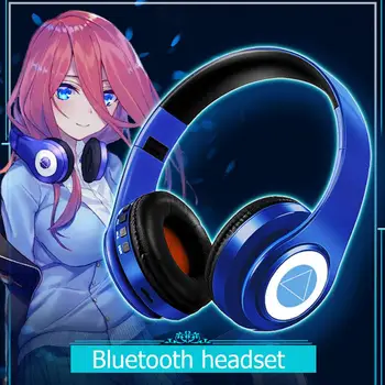Căști Bluetooth Wireless Headset Stereo Over-ear de Anulare a Zgomotului Căști de Gaming Headset cu Microfon Suport TF Card Japonez