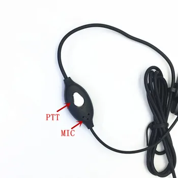 Căști K plug 2pins cu MICROFON pentru KENWOOD Baofeng BF888s UV5R UV82 Wouxun TYT Puxing Quansheng WLN KD-C1 etc walkie talkie