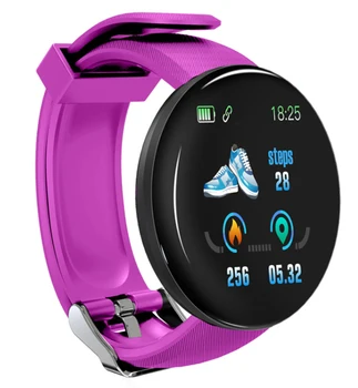 D18 Ceas Inteligent Bărbați Femei Brățară Inteligent Heart Rate Monitor de Presiune sanguina Sport Impermeabil Ceasuri Smartwatch pentru IOS