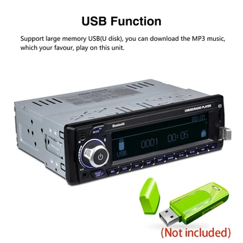 DAB+ Autoradio 1 Din Masina Radio RDS Handsfree MP3/SD/MMC Dab+FM USB LCD Sn Digital o Masina Stereo Bluetooth Card TF