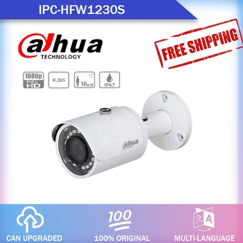Dahua IPC-HFW1230S 2MP camera POE IP H. 265 lucra cu alhua Original recorder rezistent la apa IP67 IR30m Mini Bullet Camera de Rețea