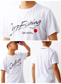 Daiwa Pescuit Tricouri Tricou Scurt-maneca Bărbați în aer liber de Vară de Pescuit Sportiv, Haine Anti-UV iute Uscat Îmbrăcăminte Respirabil