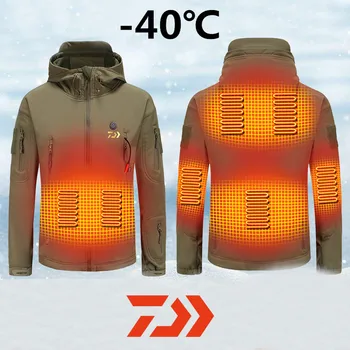 Daiwa în aer liber, Pescuit de Iarna de Încălzire Electrică Jacheta de Încărcare USB Bărbați Femei Încălzit Jachete Inteligente de Căldură Schi, Drumeții Haine