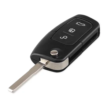Dandkey 1/Loturi 3 Buton Modificat Flip Cheie De La Distanță Masina De Caz Shell Pentru Ford Focus Mondeo Fiesta C-Max Ka Pliere Smart Key Cover