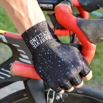 DAREVIE Mănuși de Ciclism Pro Lumină Moale Respirabil Răcoros și Uscat Jumătate Degetul Mănuși de Ciclism Anti-Alunecare, rezistent la Șocuri Manusi de Bicicleta MTB Drum
