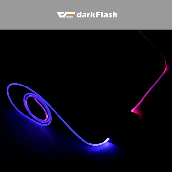 DarkFlash Computer mouse pad USB Cablu RGB Iluminat Colorat Gaming Mouse pad 300mm*800 mm de înaltă calitate, Non-Alunecare Laptop Mouse pad