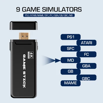 Date Broasca Retro Joc Video Consola Cu 2.4 G Wireless Gamepad-uri 10000+ Jocuri Pentru HDMI Familie, TV, Consolă de jocuri Pentru PS1/SNES