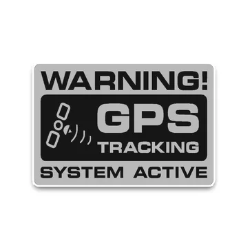 Dawasaru de Urmărire GPS, Sistem Activ de Avertizare Autocolante Auto Impermeabila Decalcomanii de Camioane Motociclete Accesorii Auto din PVC,12cm*8cm