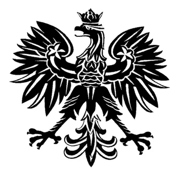 Dawasaru poloneză Vultur Polonia Simbol Autocolante Auto Personalizat Impermeabil Decalcomanii Laptop Valiza Accesorii Auto din PVC,15 cm*15 cm