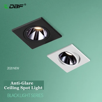 [DBF]2020 Nou Anti-glare LED-uri Încorporate în Tavan Lumină Spot 7W 12W Pătrat de Tavan Încastrat Spot de Lumină pentru camera de zi Acasă Culoar