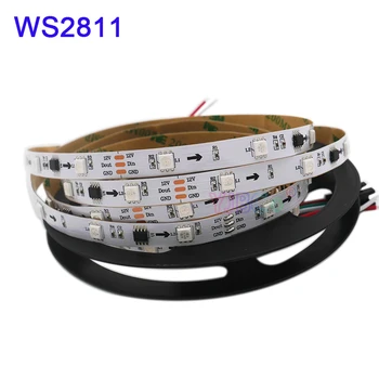 DC12V 5m WS2811 pixeli Led Strip lumină Adresabile 30/60leds/m WS2811 IC 5050 RGB led Strip Set 21keys Controller 12V LED de Putere