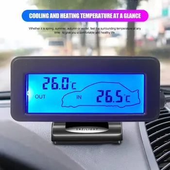 DC12V Termometru Digital Termometru Auto de Fundal Mini Termometru LCD Auto Interior Exterior Termometru