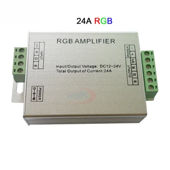 DC5V 12V si 24V Led-uri RGB RGBW Amplificator 12A 24A 30A 3CH 4CH Controler cu Led-uri pentru 5050 3528 Led Strip Bandă de Putere Repetor Consola