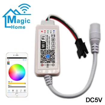 DC5V 50 Buc WS2811 IC Pixeli RGB LED-uri Modulul de Lumina Plin de Culoare IP67 ,Wifi LED-uri Controler SPI,5V 6A led de Alimentare Adaptor Încărcător