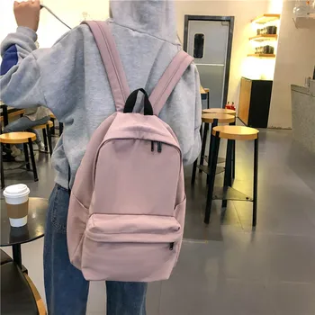DCIMOR Nou Nailon Impermeabil pentru Femei Rucsac Japonia Stil Culoare Solidă Mochila Feminina Mujer geanta de Voiaj Adolescente Ghiozdan