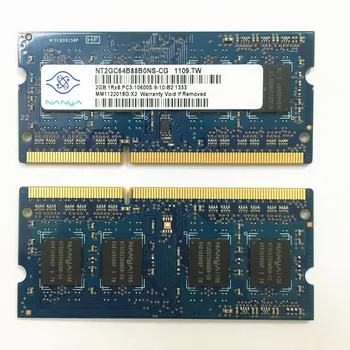 Ddr3 Nanya berbeci 2GB 1RX8 PC3-10600S-9-10-B2 1333 memorie laptop DDR3 2GB 1333MHz 1.5 V