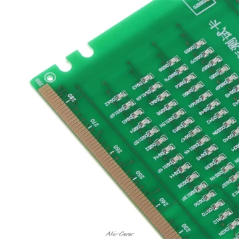 DDR4 Test Card Memorie RAM Slot de Ieșire LED-uri Desktop pentru Placa de baza Reparații Analizor Tester