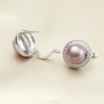 De Apă Dulce Pearl Cercei Pentru Femei,Naturale Reale Cercei Cu Perle Cercei Argint 925 Bijuterii Picătură De Transport Maritim