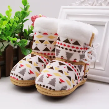 De Brand Nou Copil Nou-Născut Băiat Fată Zăpadă Moale Camuflaj Boot Toddler Patut De Copil Pantofi Pentru Copii Cizme Cald
