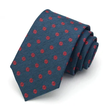 De Brand Nou de Afaceri Cravată Pentru Bărbați de Înaltă Calitate de Moda de Cauzalitate 7CM Cravata Domn Clasic Costum Rochie Cravată Cu Cutie de Cadou