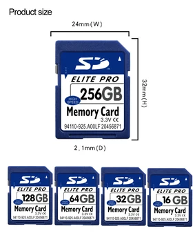 De Brand Nou, Original, de Mare Viteză SD Card 128MB 256MB 512MB 1GB 2GB 10 Buc Mulțime Pachet SDHC Card de Memorie SDXC Pentru Camera Video HD