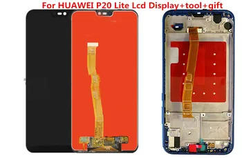 De BUNĂ Calitate, LCD Cu rama Pentru HUAWEI P20 Lite Display Lcd touch Ecran digitizor de asamblare Pentru HUAWEI P20 Lite Nova 3e