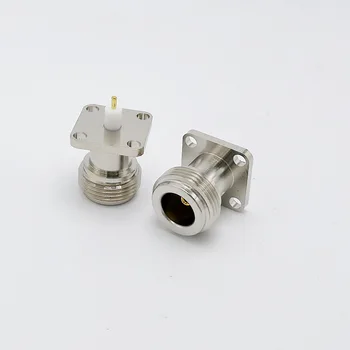 De cupru de Tip N N Femeie RF Coaxial Adaptor Conector 17.5x17.5mm N tip Panou Montare Șasiu Conector 10buc/lot
