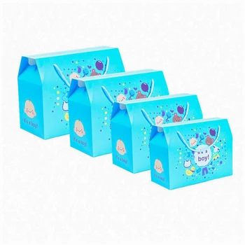 De Dimensiuni mari 10pc Vânzare Fierbinte Desene animate petrecere Cutie de Cadou Copil de Dus Candy Trata Sac de Partid Eveniment Provizii de Ciocolată Hârtie Cutie de Cadou