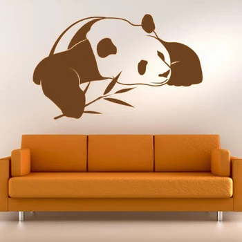 De dormit Panda cu Bambus Arta de Perete Autocolant Decal Drăguț Copil de Cameră Decor Vinil Murală Decalcomanii de Perete Dormitor Decorare Casa D619