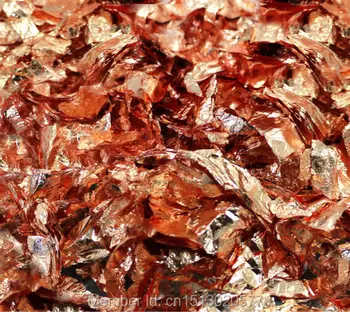 De fabricație foita de aur, 1kg rosii cupru Fulg de frunze ,fragment cupru roșu frunze de bună calitate , transport gratuit