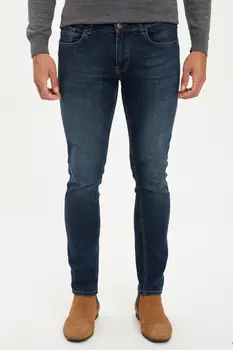 De facto Toamna Bărbat din Denim Carlo Slab se Potrivesc Blugi Streetwear Estetice Pantaloni din Bumbac Elastic Moda pentru Noul Sezon-S2289AZ20AU