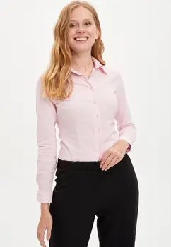 De facto Toamnă Femeie Cămăși și Bluze Tricou cu Maneci Lungi, Țesute Topuri Casual Moda de sex Feminin Noul Sezon-I5278AZ20AU