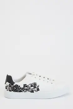 De facto Toamnă Femeie Pantofi de Model Floral Lace-Up Sneaker Pantofi Confortabil Branț de Încălțăminte de Moda Noului Sezon-S0821AZ20AU