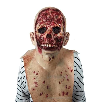 De Halloween, Articole De Acoperit Capul Zombie Teroriste Latex MasDisgusting Putred Fata Sângeroase Zombie Masca Petrecere Decoratiuni Infricosatoare Masca De Cauciuc