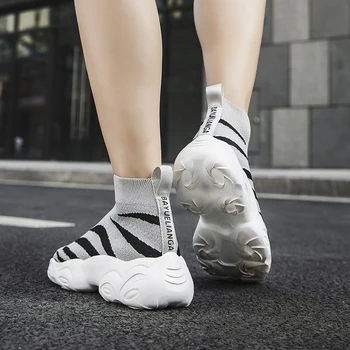 De iarnă de Vară de Moda Doamnelor Pantofi Casual pentru Femei Cizme Respirabil Tricotat Tendință Bărbați Cald Pantofi de Bumbac Ușor Leneș Pantofi