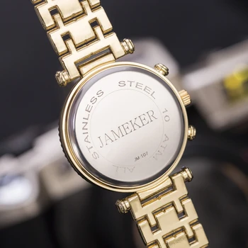 De lux ceasuri Femei pentru Femei Brand Ceasuri Pietre din Oțel Inoxidabil, Rose de Aur Cuarț Ceas de mână de Moda Ceas Doamnelor Ceas