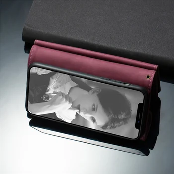 De lux din Piele de Caz Pentru iPhone SE 2020 Curea Diagonală Portofel Pentru iPhone 11 Pro XS Max XR X 6 6s 7 8 Plus Slot pentru Card de Acoperire Telefon