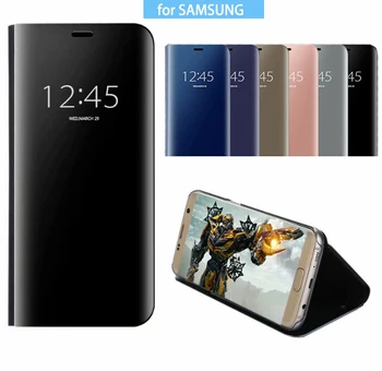 De lux Flip Clear Mirror View Caz Acoperire pentru Samsung galaxy S7 S7 Edge