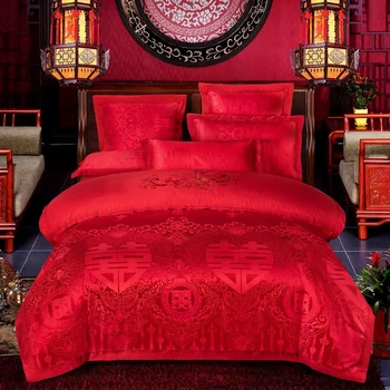 De lux, Floral Jacquard Carpetă Acopere Stabilit Regele Regina Vintage Set de lenjerie de Pat în Stil European Satinat Bumbac Plapuma Acoperă lenjerie de pat din Bumbac