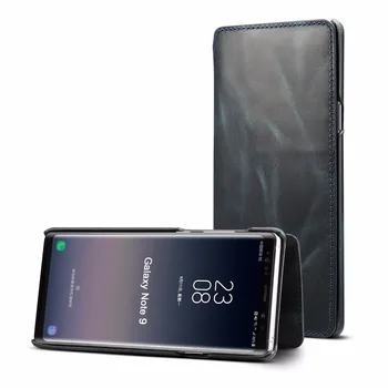 De lux Reale din Piele portofel caz carduri titularul cazuri Pentru Samsung Galaxy Note9 S9+ S9 PLUS S10 S10plus mobil capacul sac
