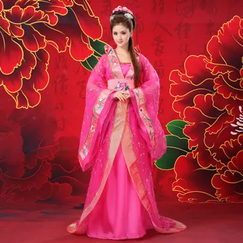 De lux regina zână costum hanfu tang coada antic Chinez femei haine de printesa costume de performanță dans haine