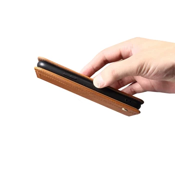 De Lux Retro Slim Din Piele Flip Cover Pentru Xiaomi Redmi Nota 9 Caz Portofel Stand Magnetic Book Cover Pentru Xiomi Nota 9 Cazuri