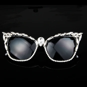 De lux Vintage Cristal Ochi de Pisica ochelari de Soare pentru Femei Brand Designer Retro Feminin de ochelari de Soare Pentru Femei Doamnelor nuante UV400