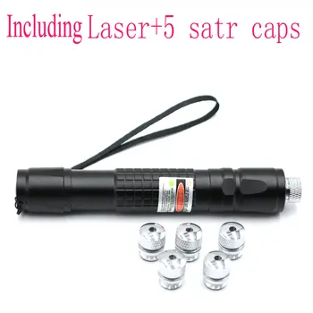 De mare Putere de 5mW Laser Pointer Verde 532nm 303 Laser pen Reglabil Ardere Meci Cu baterie Reîncărcabilă 18650 Baterie