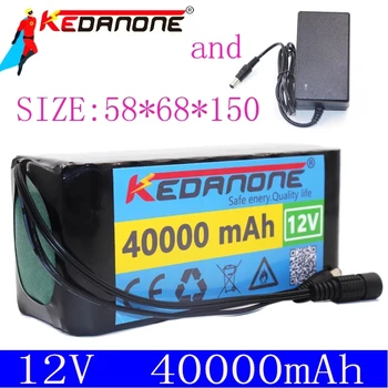 De mare Putere Li-Ion Batterij 12V 40Ah 3S10P 12.6 V 40000Mah Voor Invertor Xenon Zonne-straat Licht Voor auto Inspectie