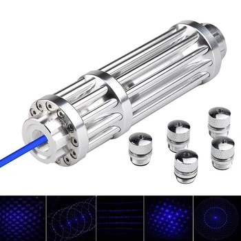 De mare Putere Prelungi Laser Albastru Pointer de Vânătoare Ultra Lunga Distanta cu Laser 450nm Lazer Vedere Lanterna Arde Meci Trabucuri Lumânare