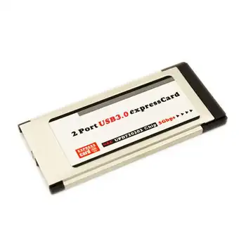 De mare Viteză 2 Port în Interiorul USB 3.0 Usb3.0 să Expresscard 34mm Express Card Adaptor Convertor pentru Notebook Laptop